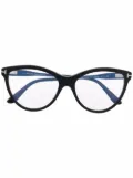 TOM FORD Eyewear detachable-frame cat-eye glasses - Black