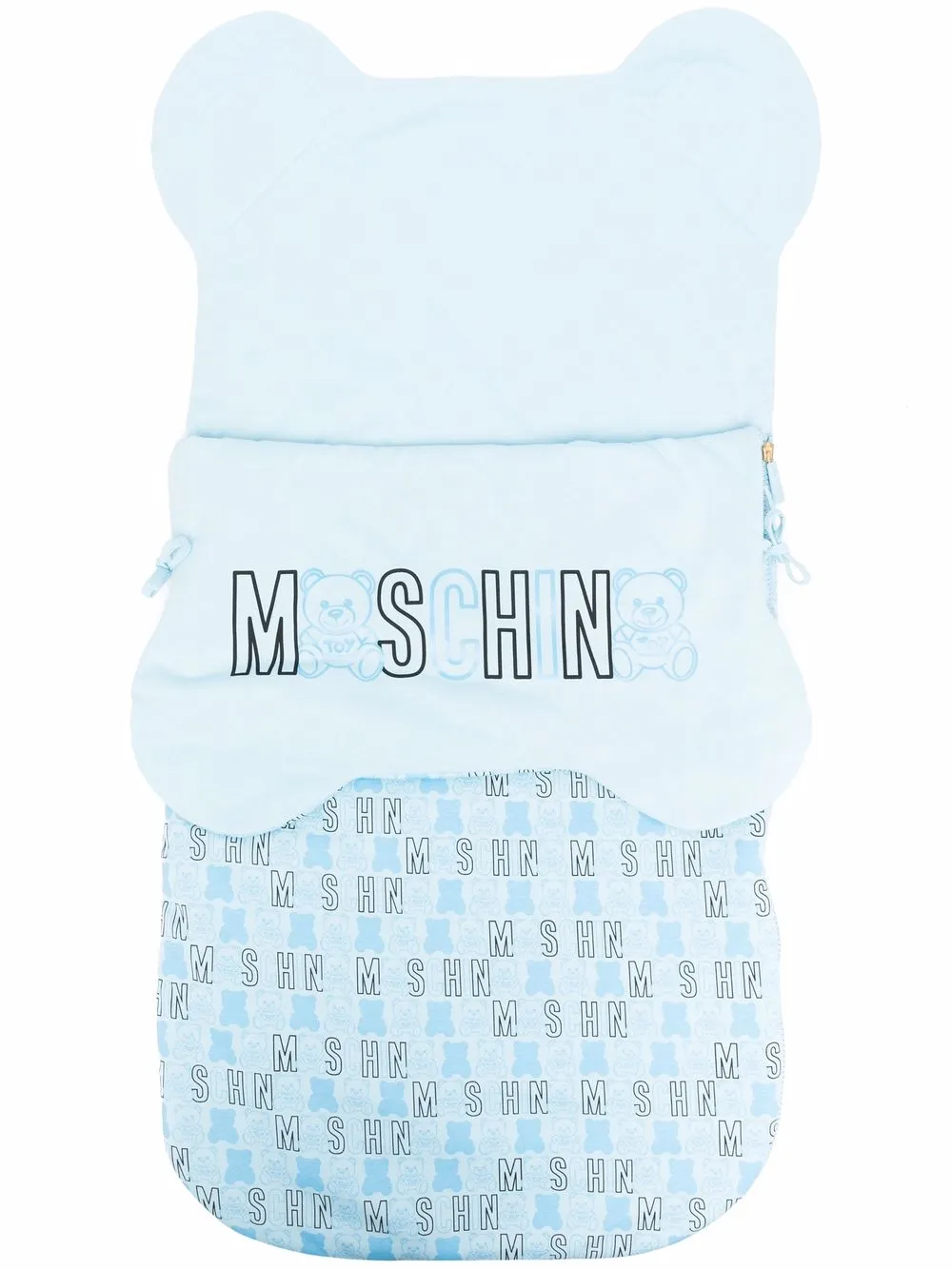 Moschino Kids logo-print cotton sleep bag