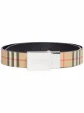 Burberry reversible Vintage Check print belt - Brown