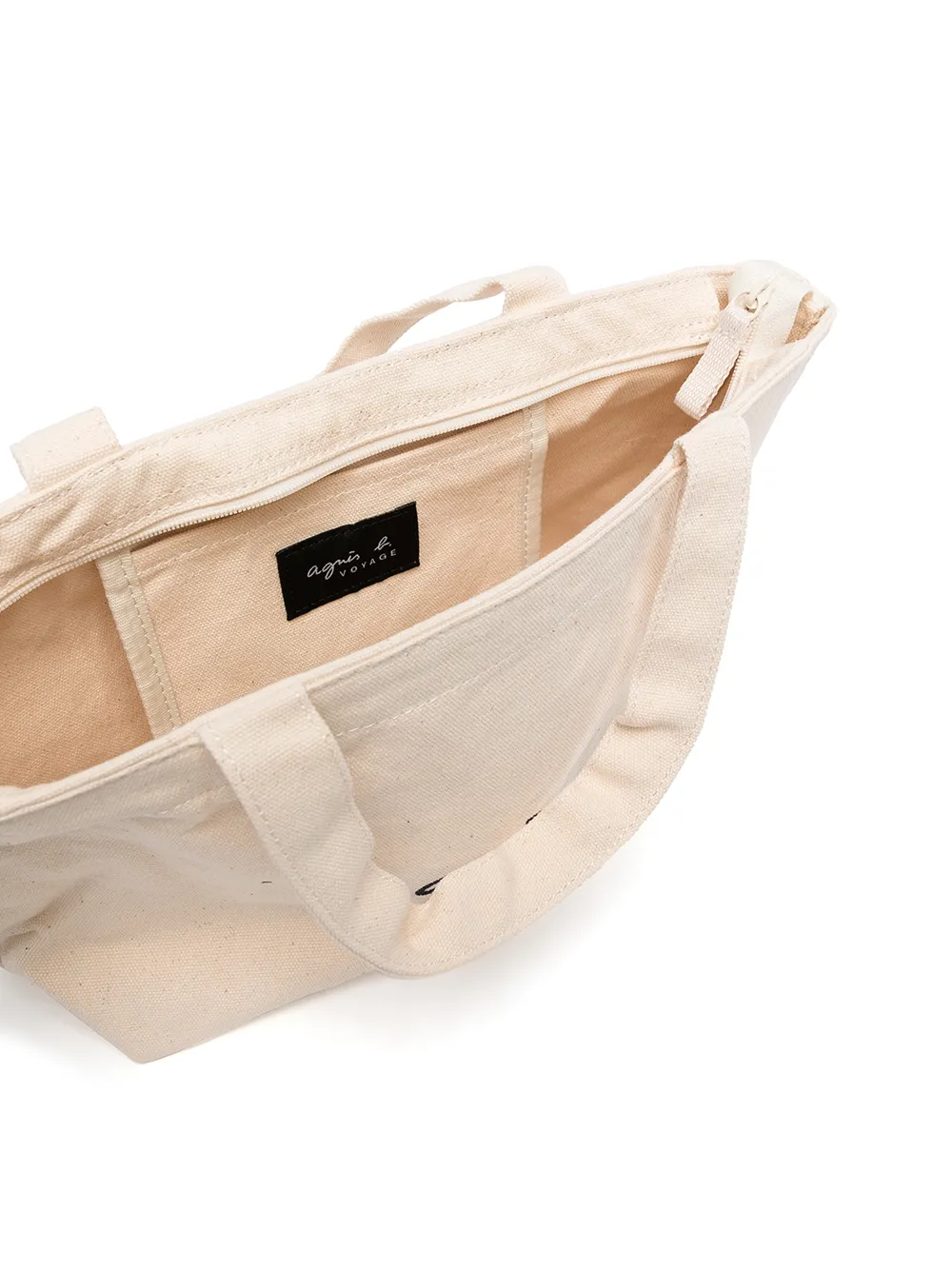 фото Agnès b. сумка-тоут из канваса с логотипом