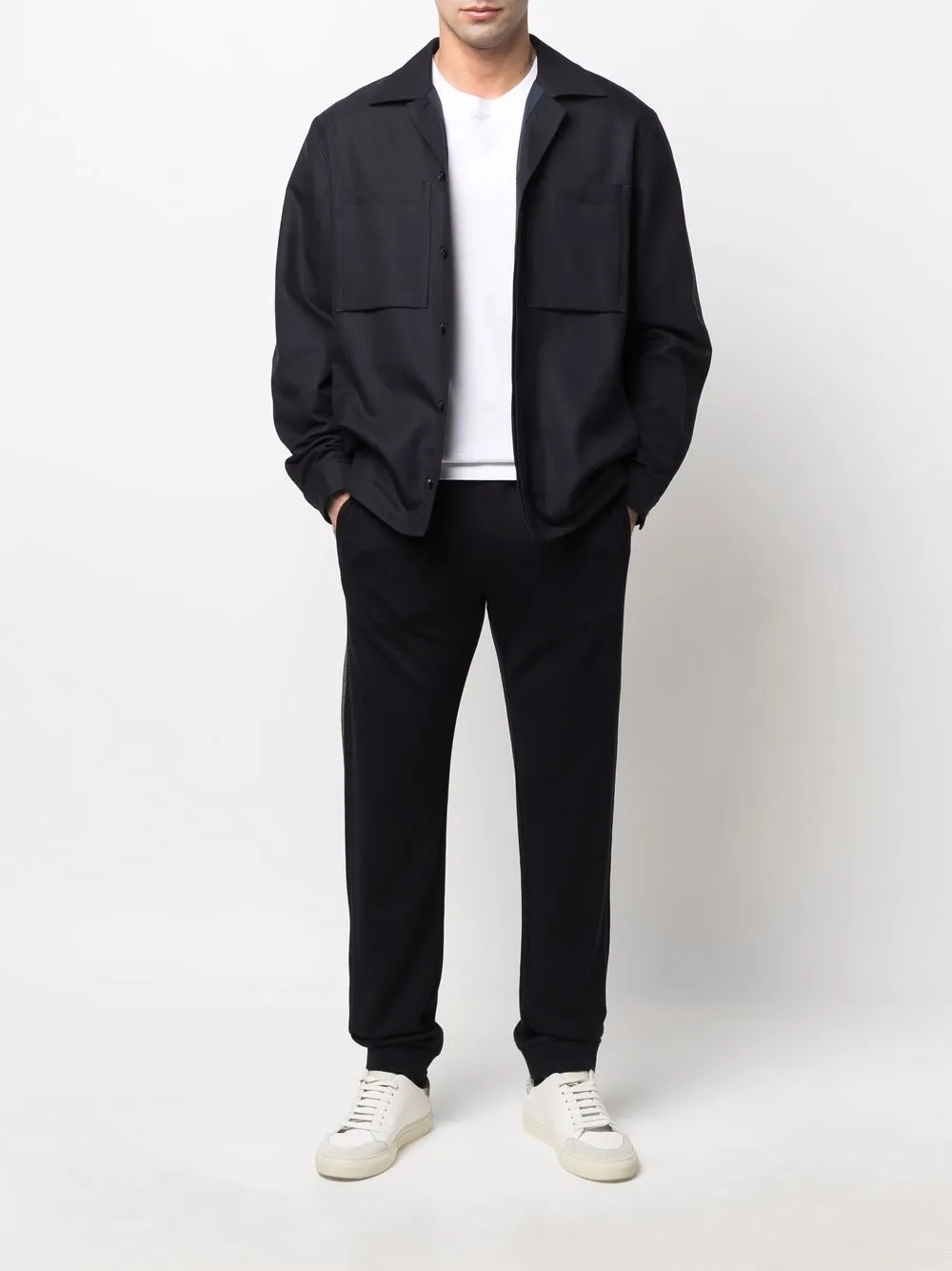 фото Z zegna спортивные брюки с лампасами