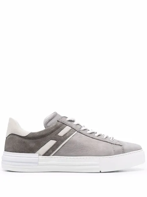 Hogan panelled low-top sneakers