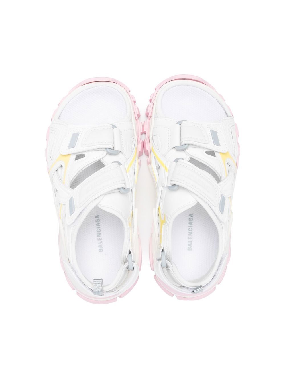  Balenciaga Kids Sandalias Con Cierre Autoadherente - Blanco 