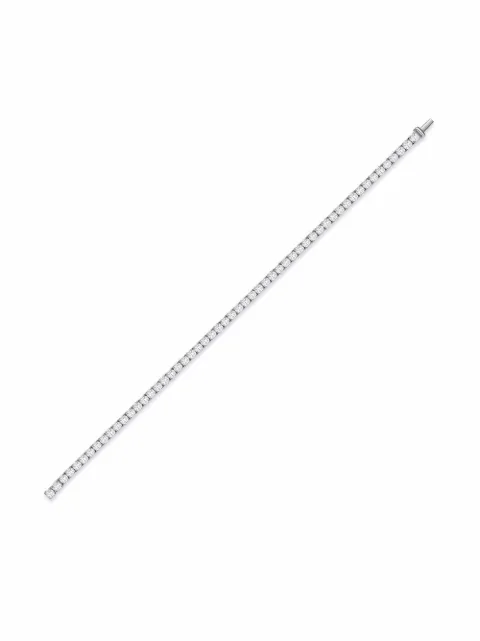 Pragnell pulsera en oro blanco de 18kt con diamante de corte brillante