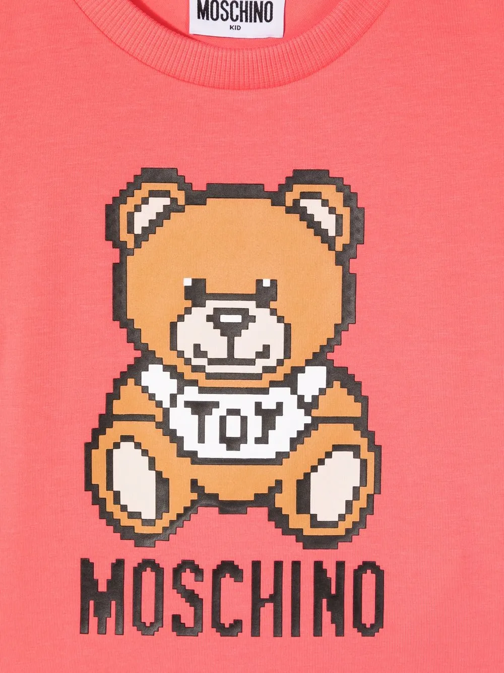 фото Moschino kids футболка с принтом teddy bear