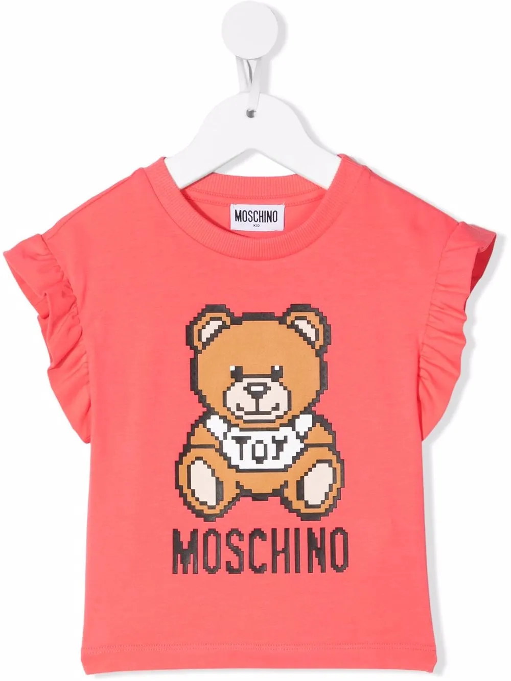 фото Moschino kids футболка с принтом teddy bear