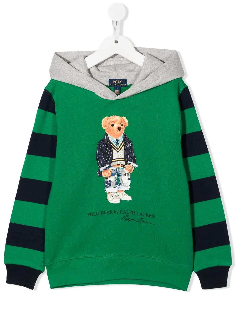 

Ralph Lauren Kids hoodie con motivo Polo Bear - Verde