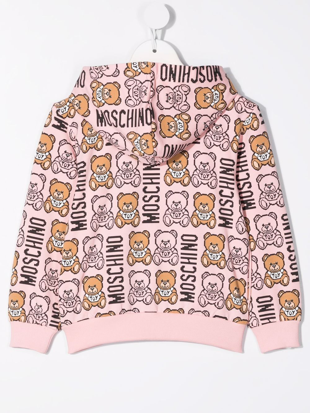 фото Moschino kids худи на молнии с принтом teddy bear