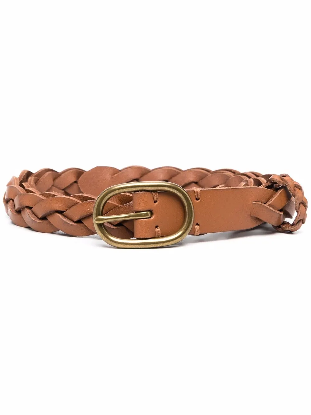 

Polo Ralph Lauren cinturón delgado Trenzado - Marrón
