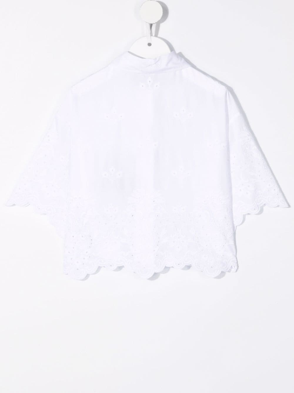 Dolce & Gabbana Kids Shirt met borduurwerk - Wit