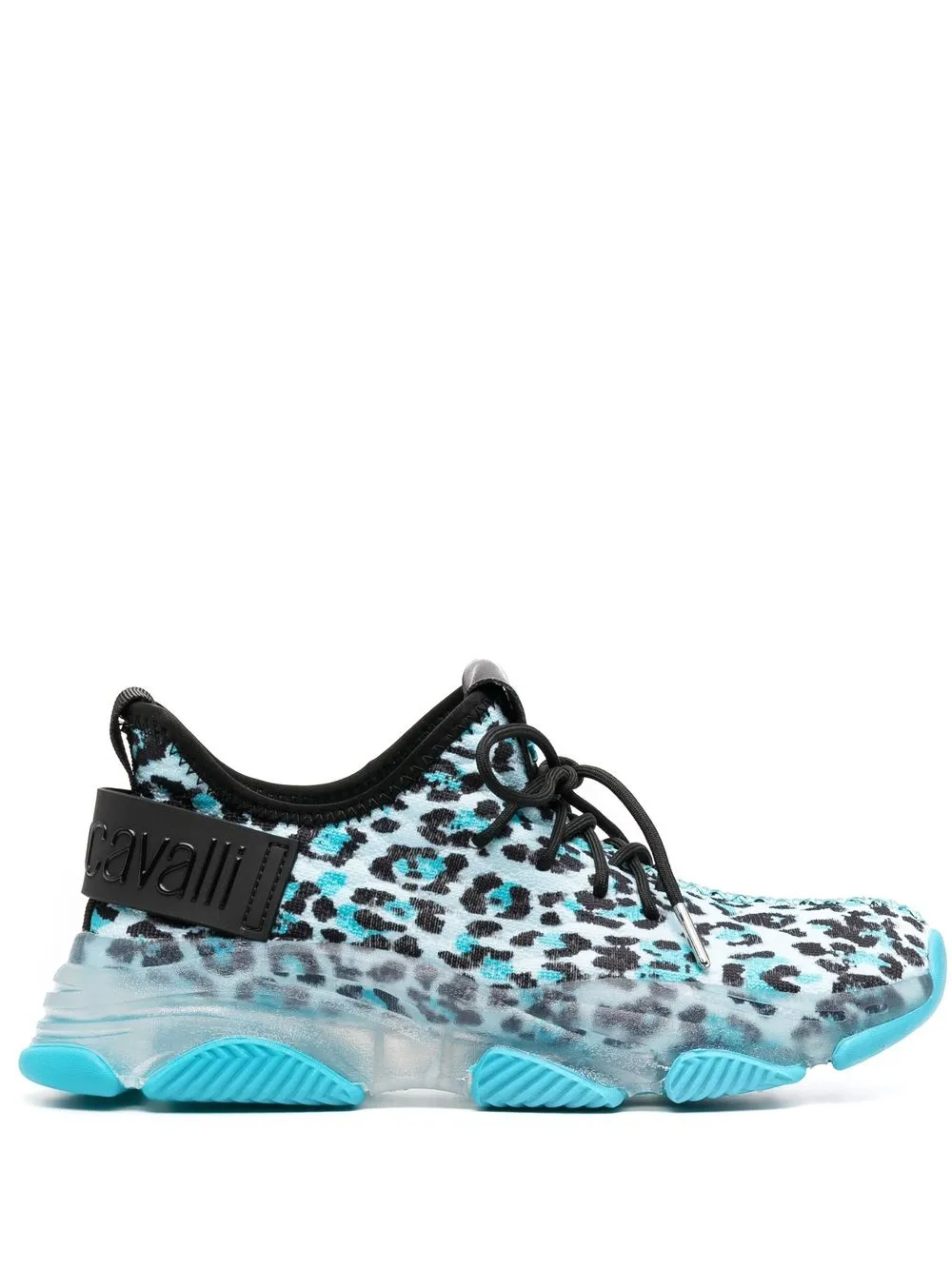 

Roberto Cavalli RC Monogram jaguar print sneakers - Blue