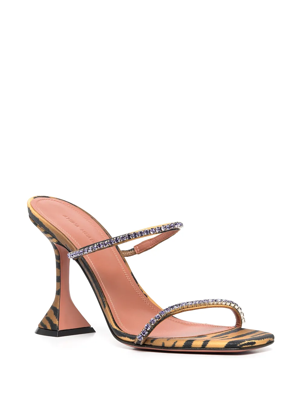 фото Amina muaddi босоножки gilda 95 с принтом