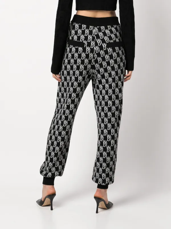 We11done monogram-knit Track Pants 