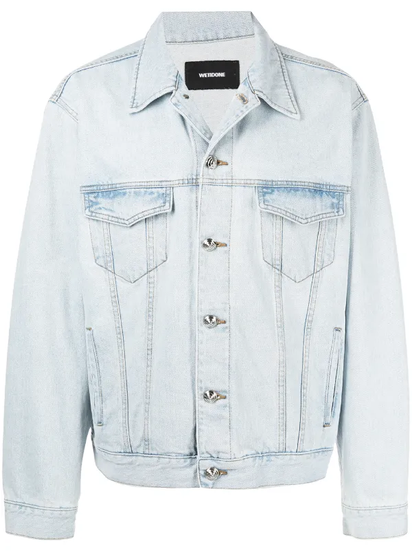 We11done classic-collar Denim Jacket 