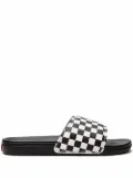 Vans LA Costa ""Checkerboard"" slides - White