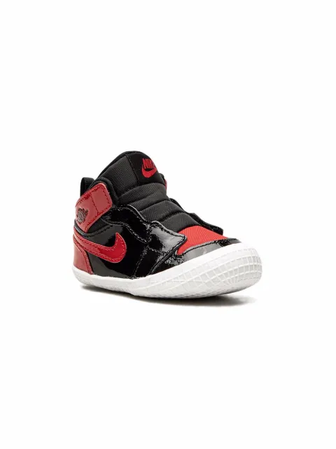 Jordan Kids Jordan 1 "Patent Bred" sneaker booties