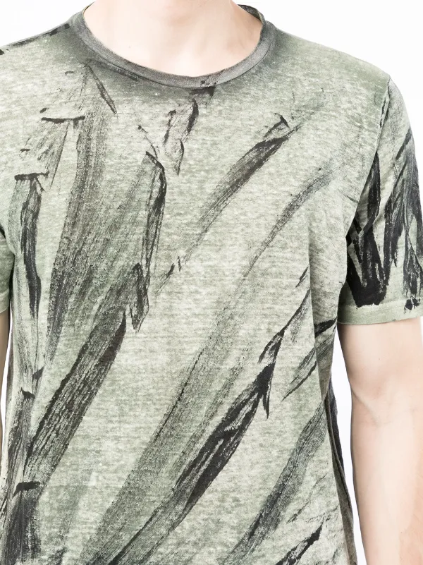 Avant Toi Mangrovie Strokes Linen T 