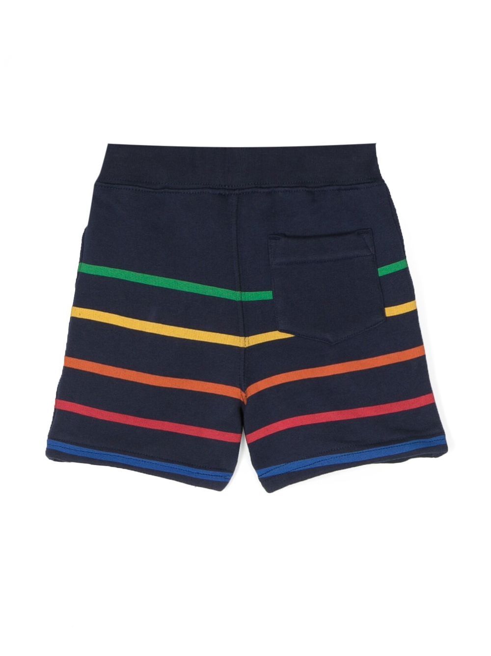 Ralph Lauren Kids Gestreepte trainingsshorts - Blauw