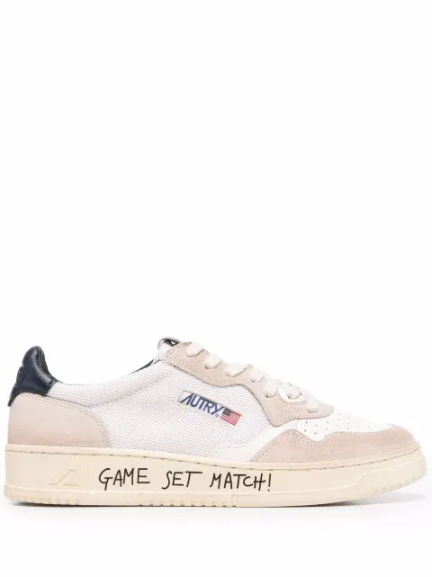 Autry slogan-sole lace-up sneakers
