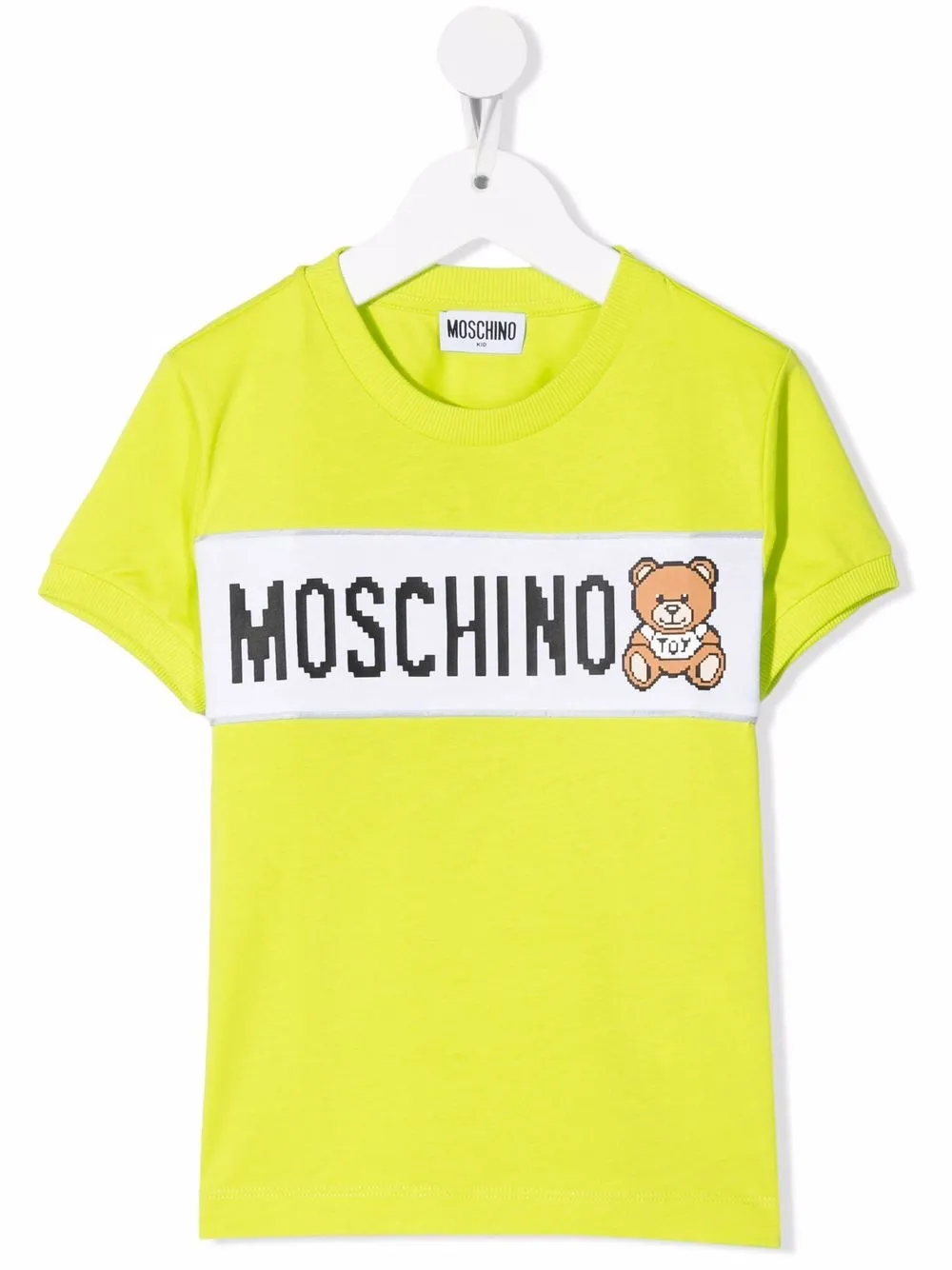 фото Moschino kids футболка с принтом teddy bear