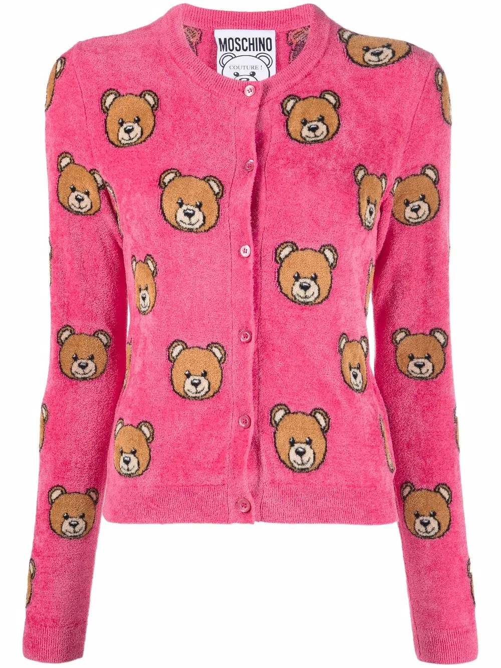 Shop Moschino Teddy Bear-print brushed 