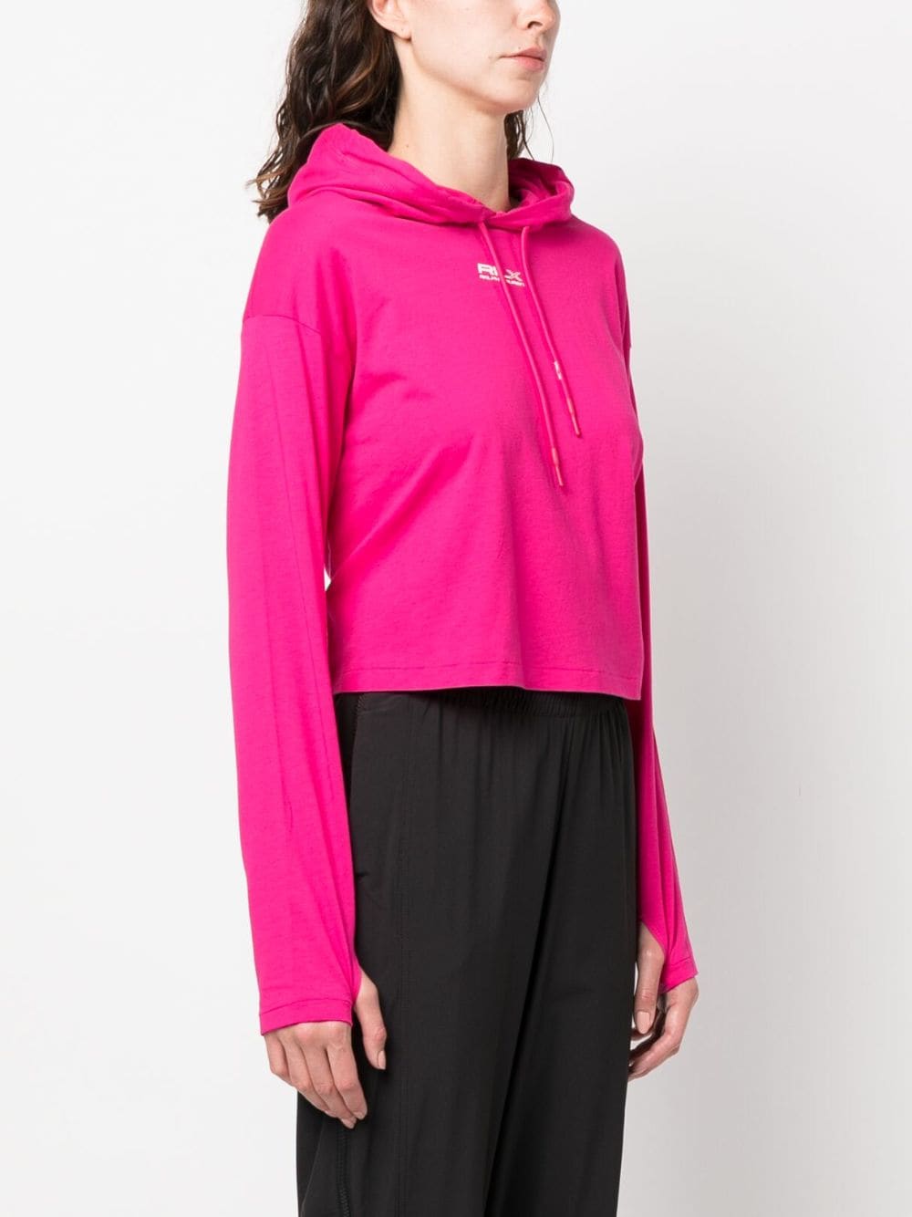 Shop Polo Ralph Lauren Logo-print Cotton Hoodie In Pink