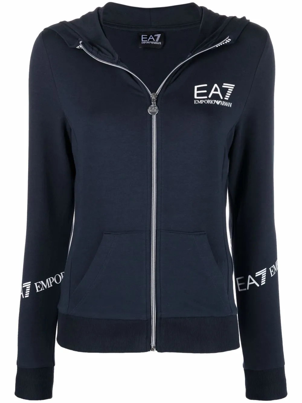 

Ea7 Emporio Armani hoodie con cierre - Azul