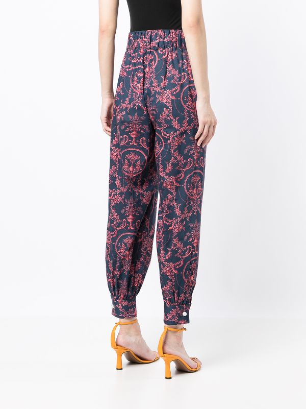 patterned track pants