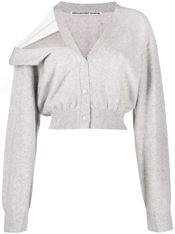 wool blend cardigan