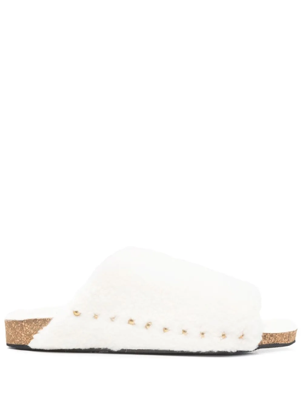 

Polo Ralph Lauren slip-on fleece sandals - White