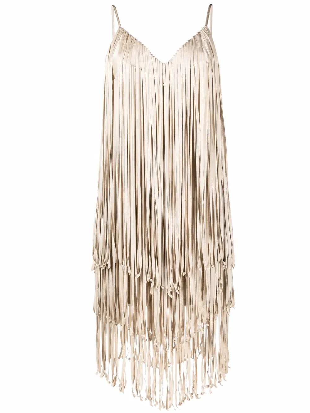 fringed mini dress