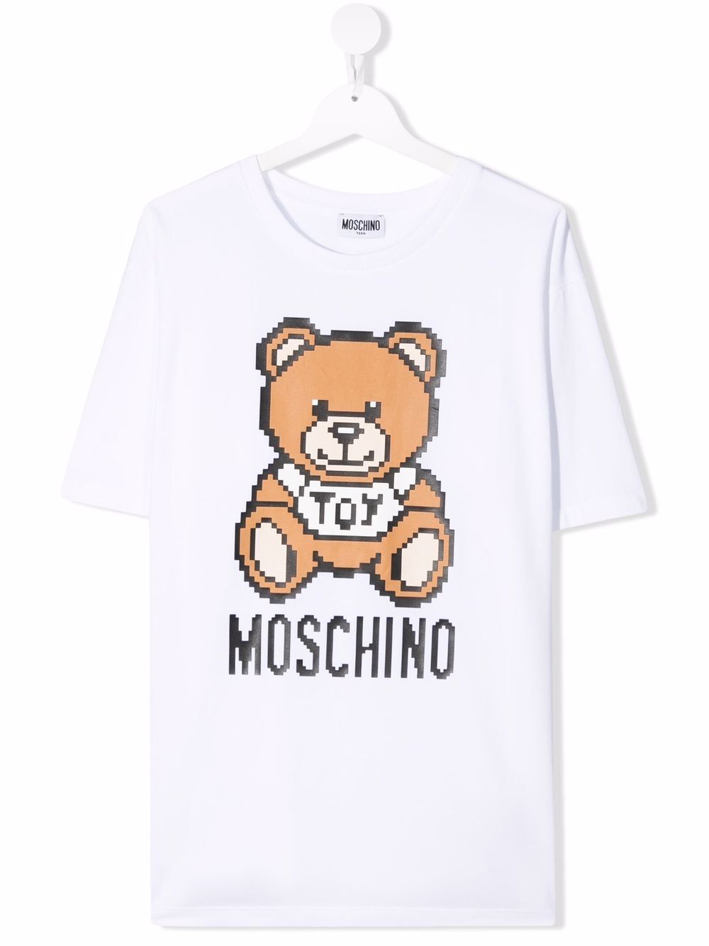 фото Moschino kids футболка с принтом teddy bear