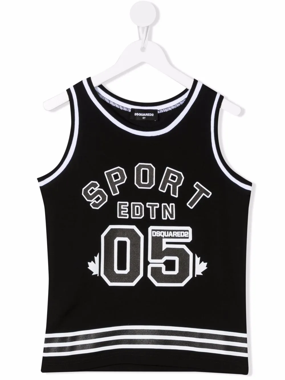 

Dsquared2 Kids Sport-print tank top - Black