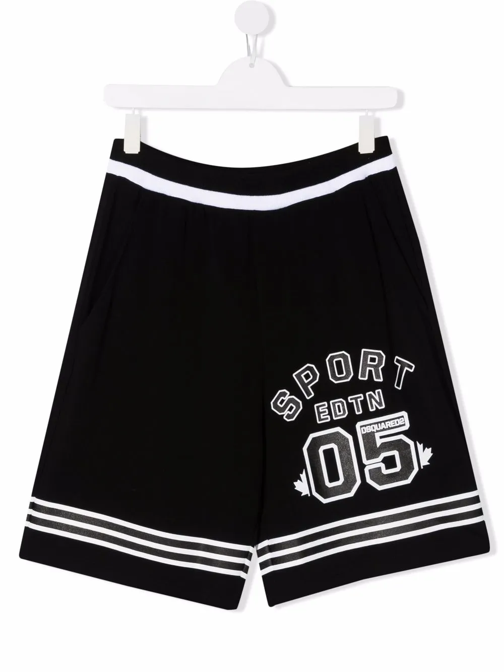 

Dsquared2 Kids Sport-pront track shorts - Black