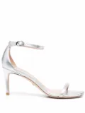 Stuart Weitzman open toe heeled sandals - Silver