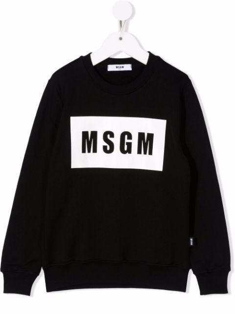 MSGM Kids logo-print sweatshirt