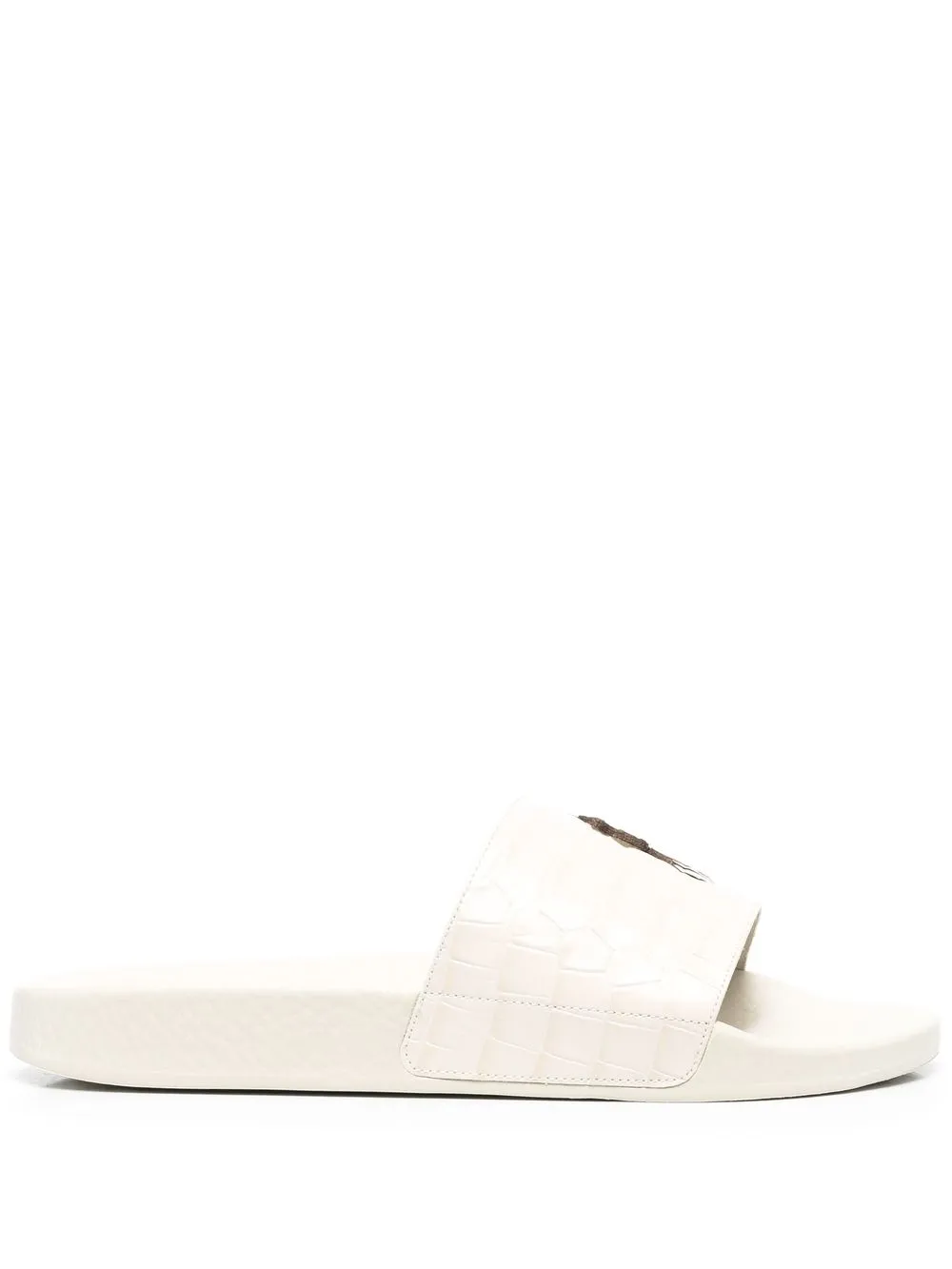 

Polo Ralph Lauren Polo Pony leather sliders - Neutrals