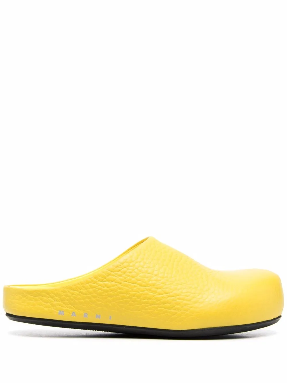 

Marni pebbled-finish slippers - Yellow