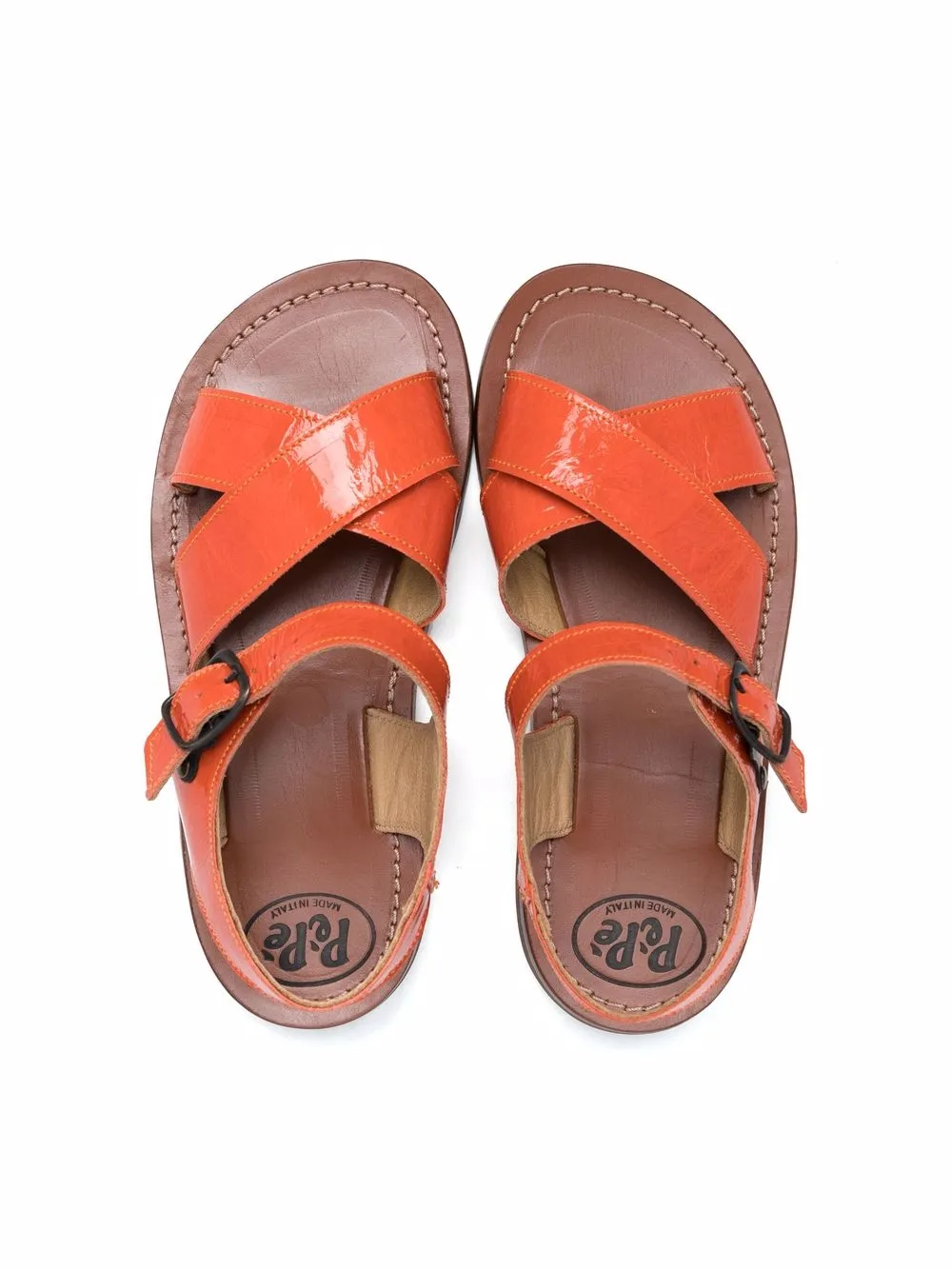 PÈPÈ CROSSOVER-STRAP SANDALS