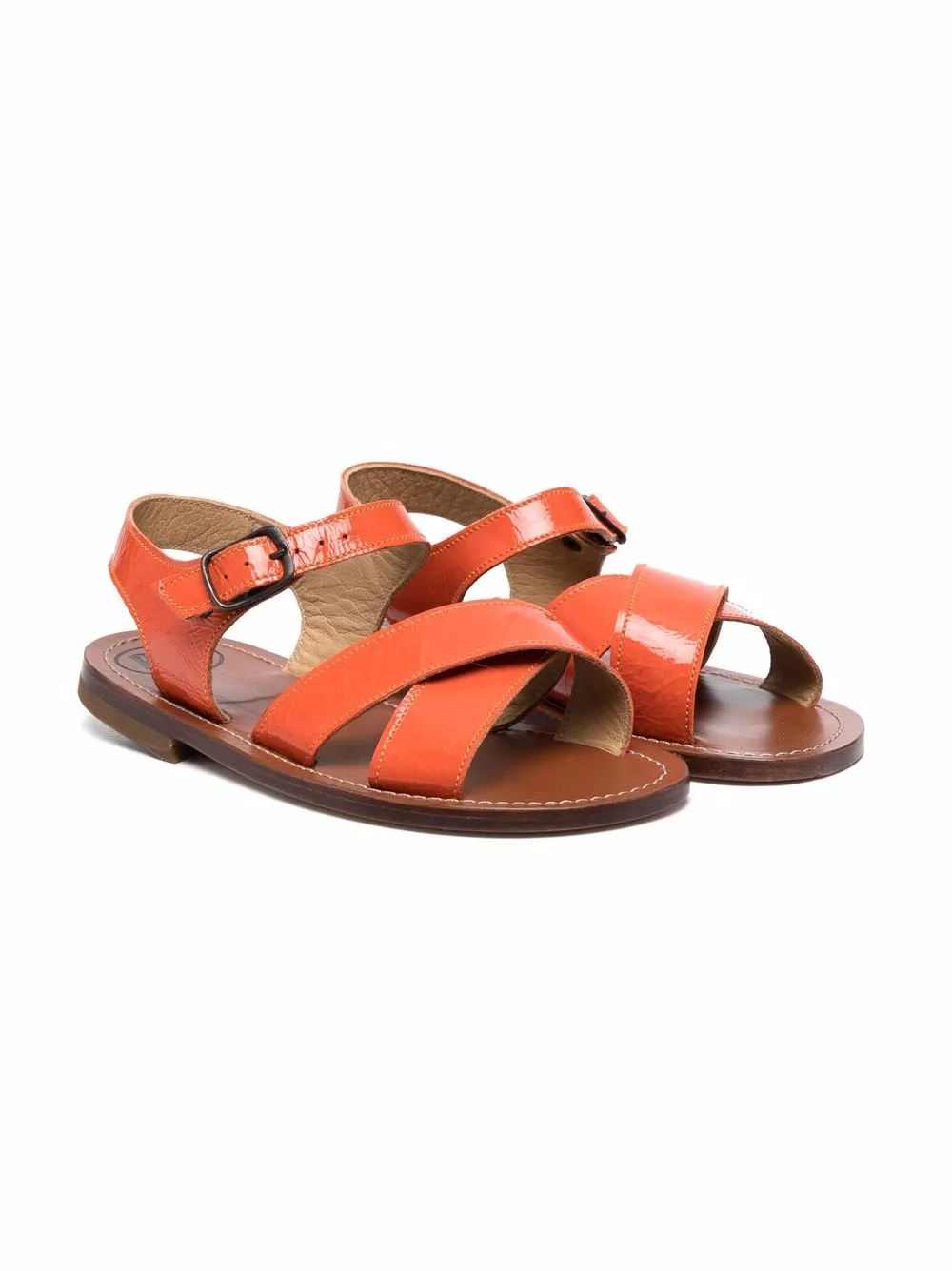 PÈPÈ CROSSOVER-STRAP SANDALS