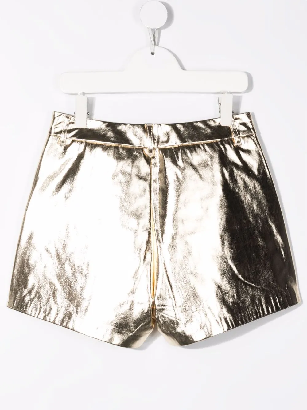 фото Lanvin enfant шорты с эффектом металлик