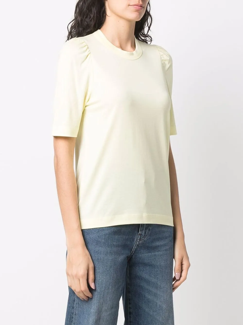 Rodebjer Crew-neck T-shirt In Yellow