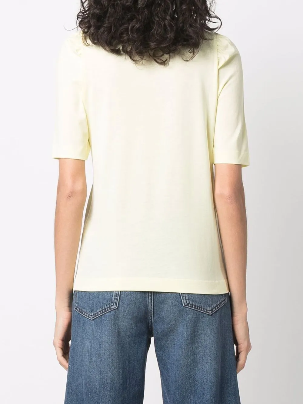 Rodebjer Crew-neck T-shirt In Yellow