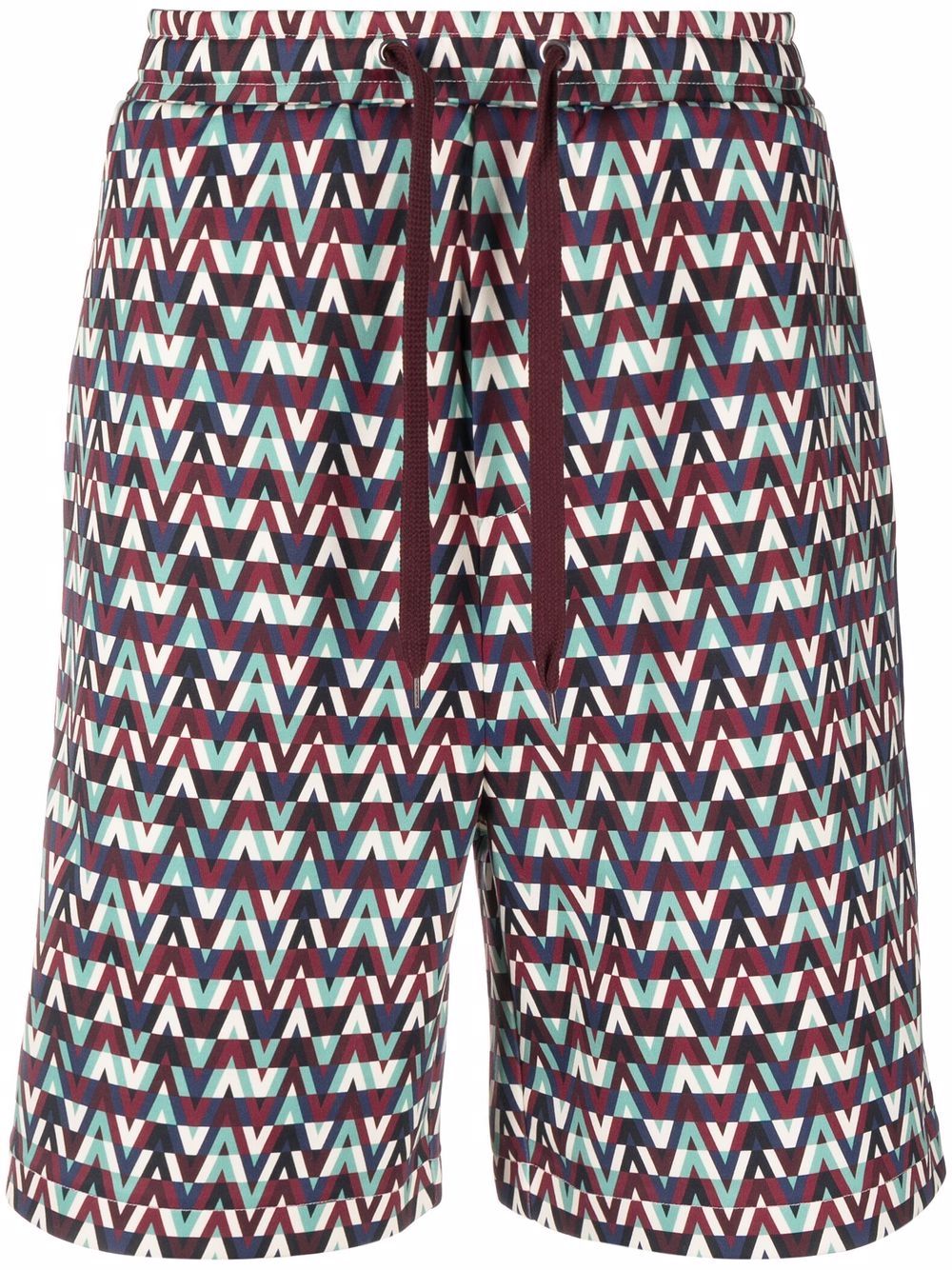 Optical Valentino print shorts