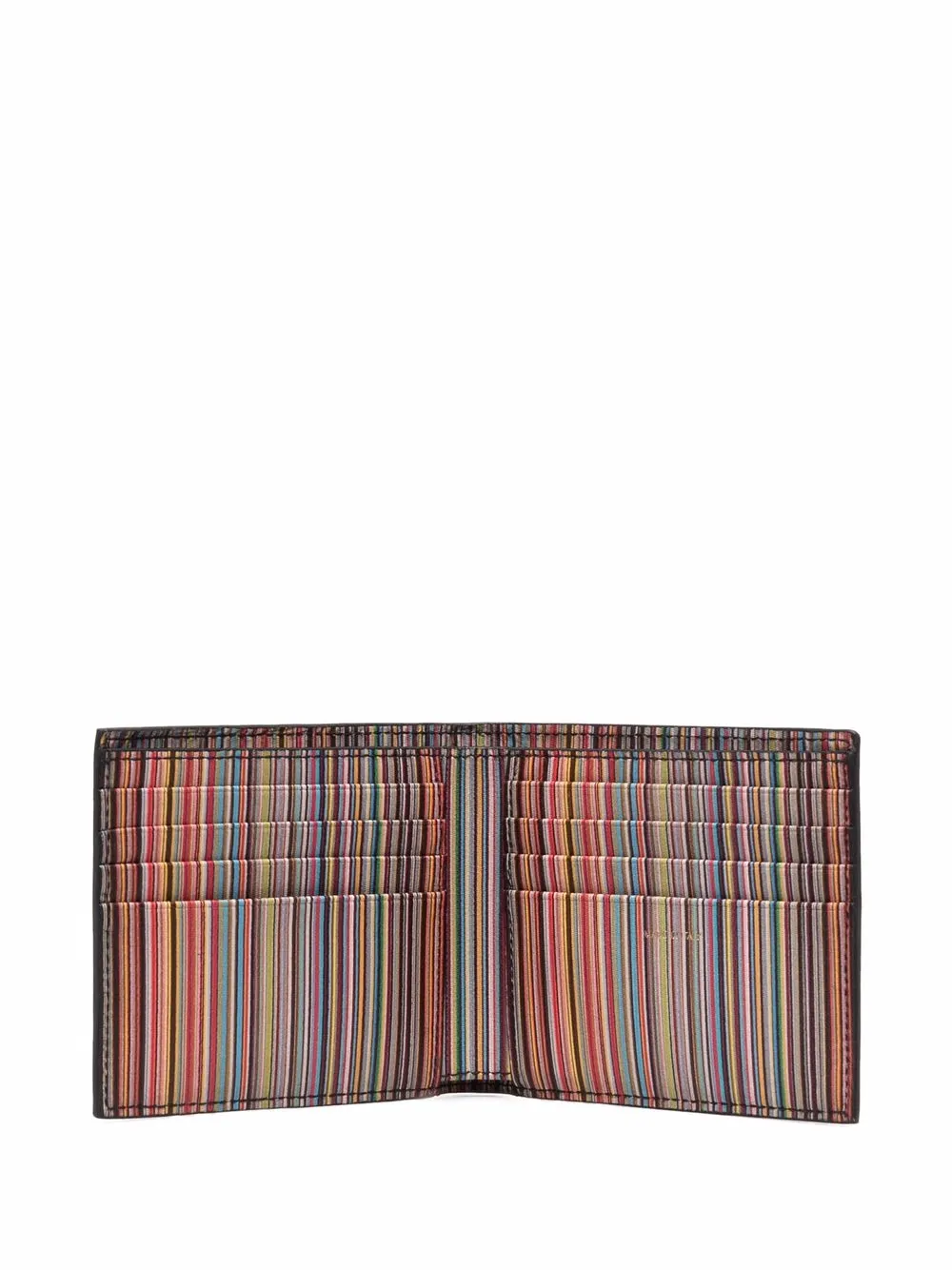 Paul Smith Signature portemonnee met streep - Zwart
