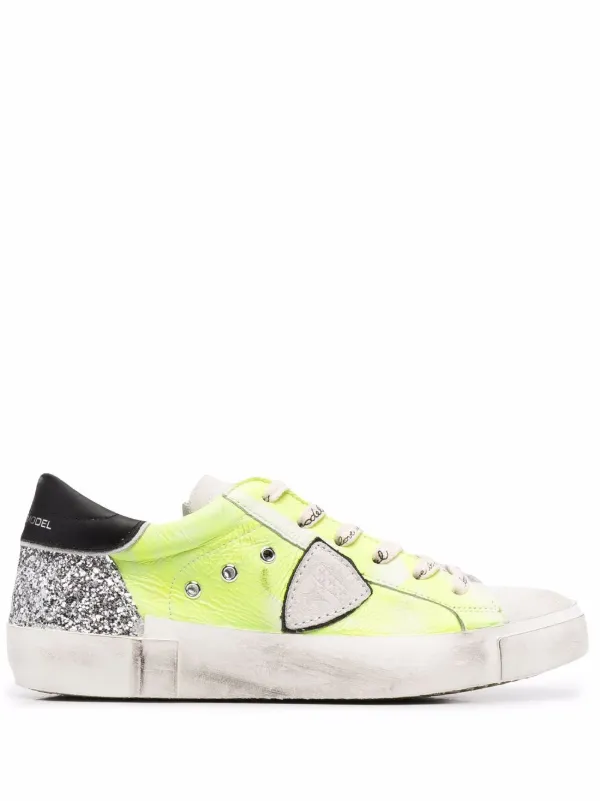 Philippe Model Paris glitter-panel Logo Sneakers - Farfetch