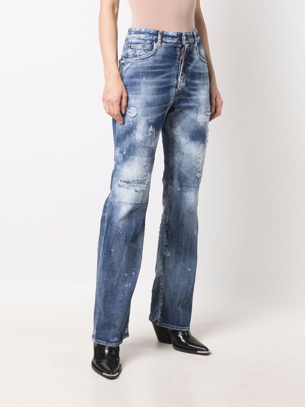 DSQUARED2 high-waisted tie-dye jeans Women