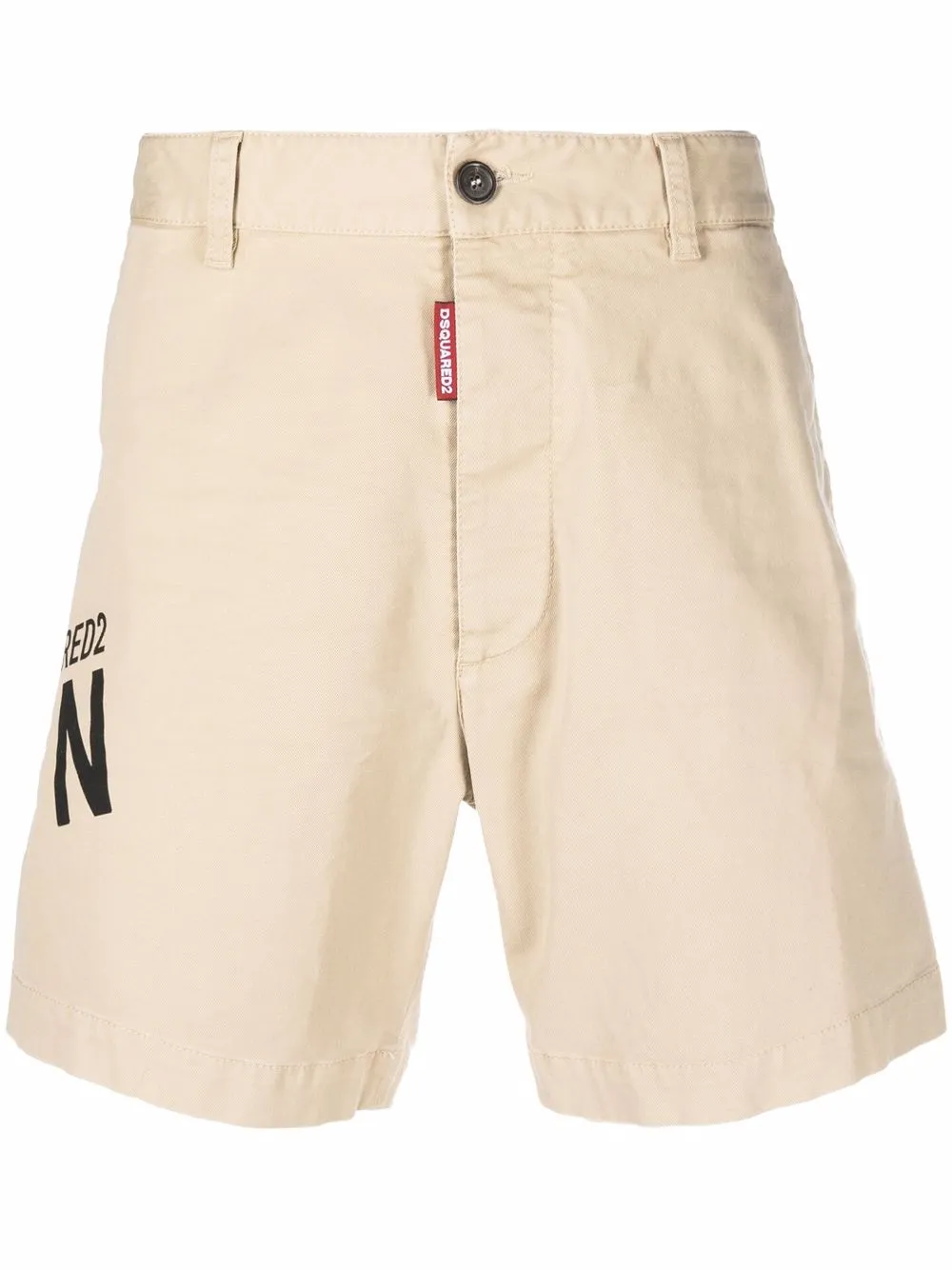 

Dsquared2 logo-print chino shorts - Neutrals