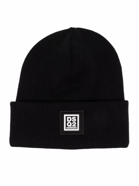 DSQUARED2 ロゴパッチ ビーニー