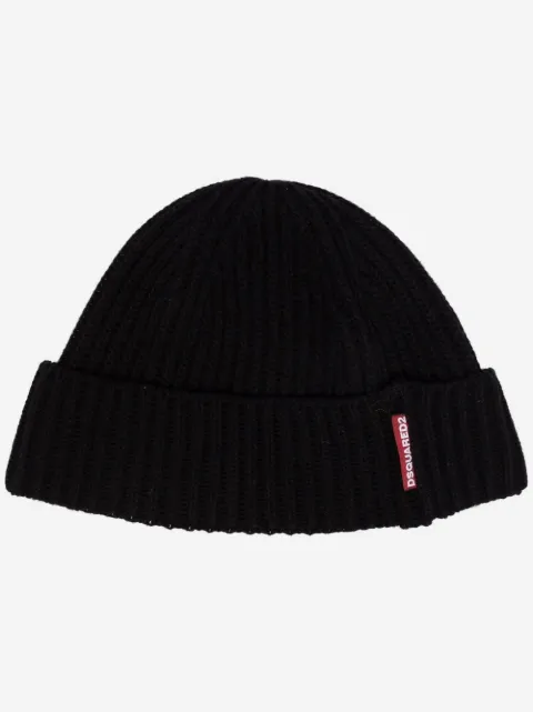 DSQUARED2 Gerippte Strickmütze